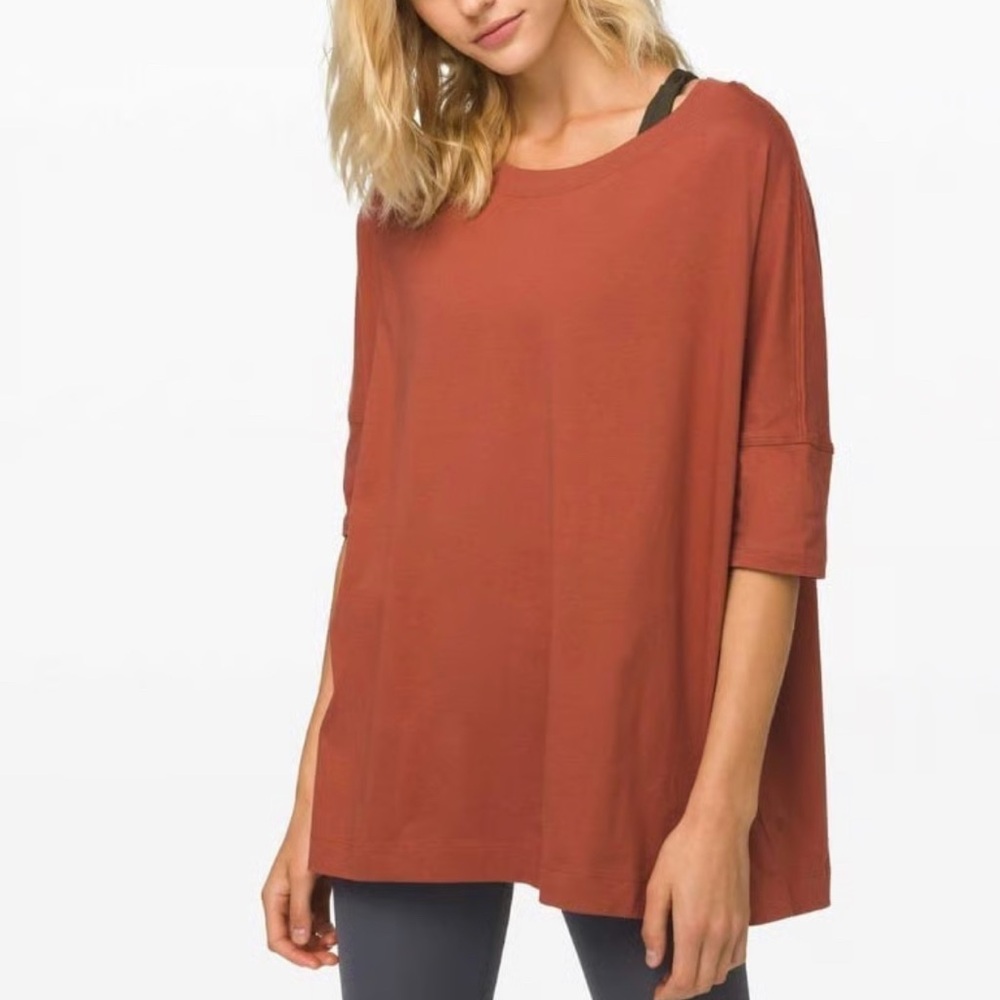 Lululemon Athletica Red Long Sleeve Top